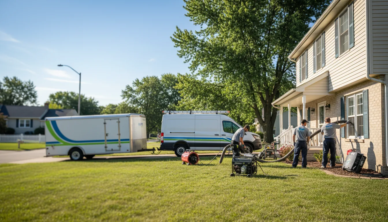 Flooded Basement Restoration And Cleanup With Repair in University Park, IL near me